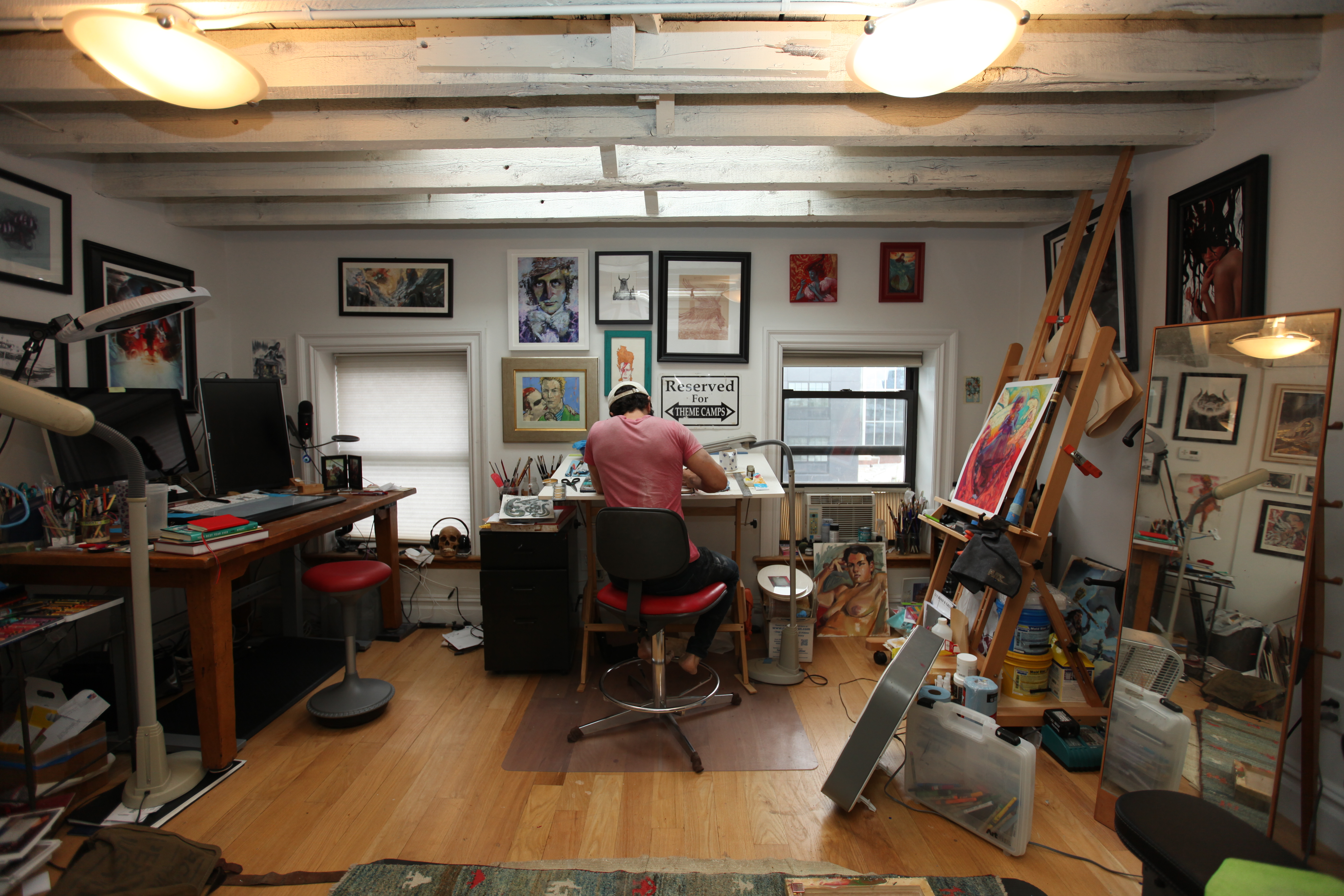 Marc Scheff in his studio Marc Scheff in his studio