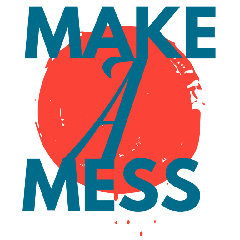 make a mess wordmark and logo