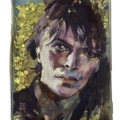 original painting of David Bowie
